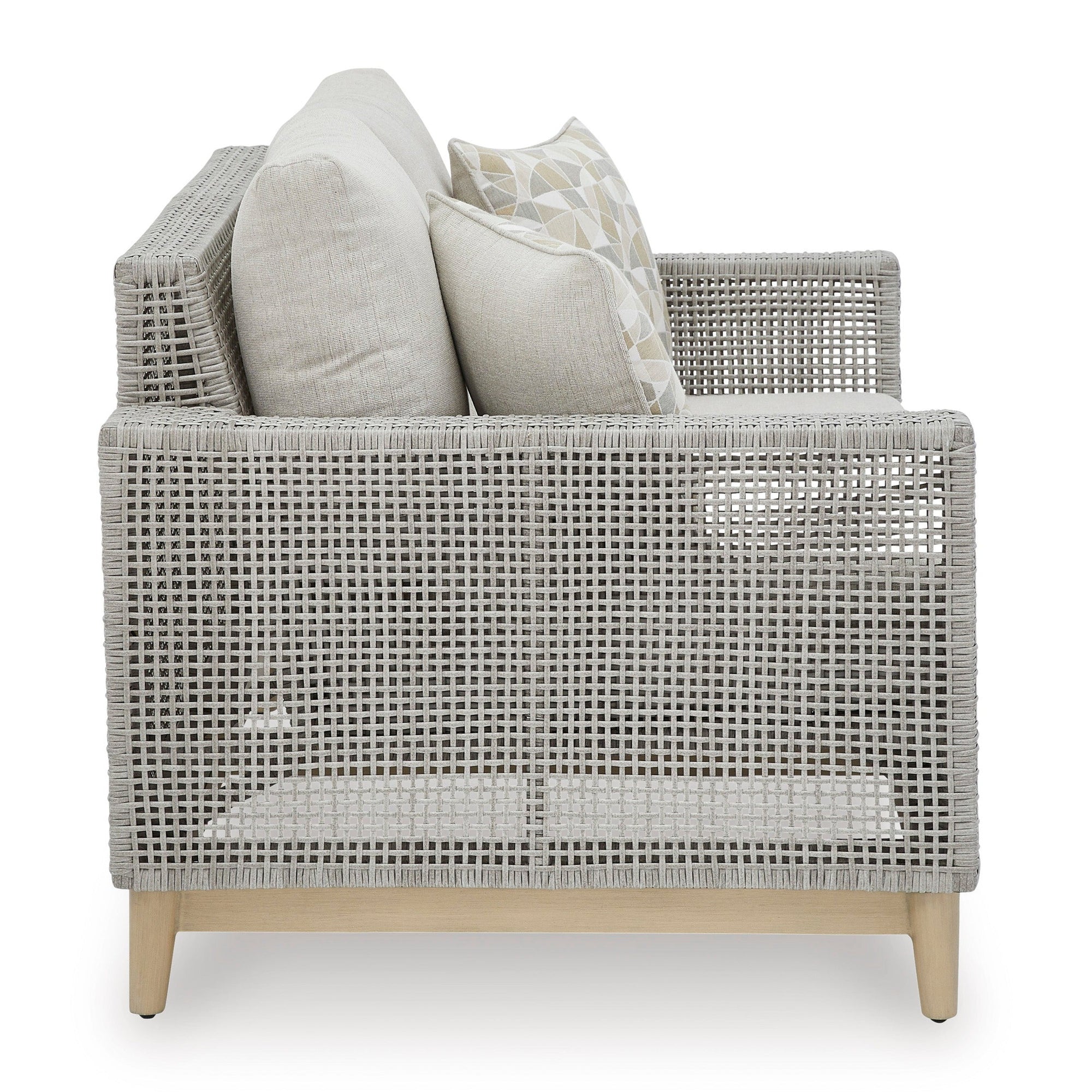 St Barts Open Weave 60" Love Seat