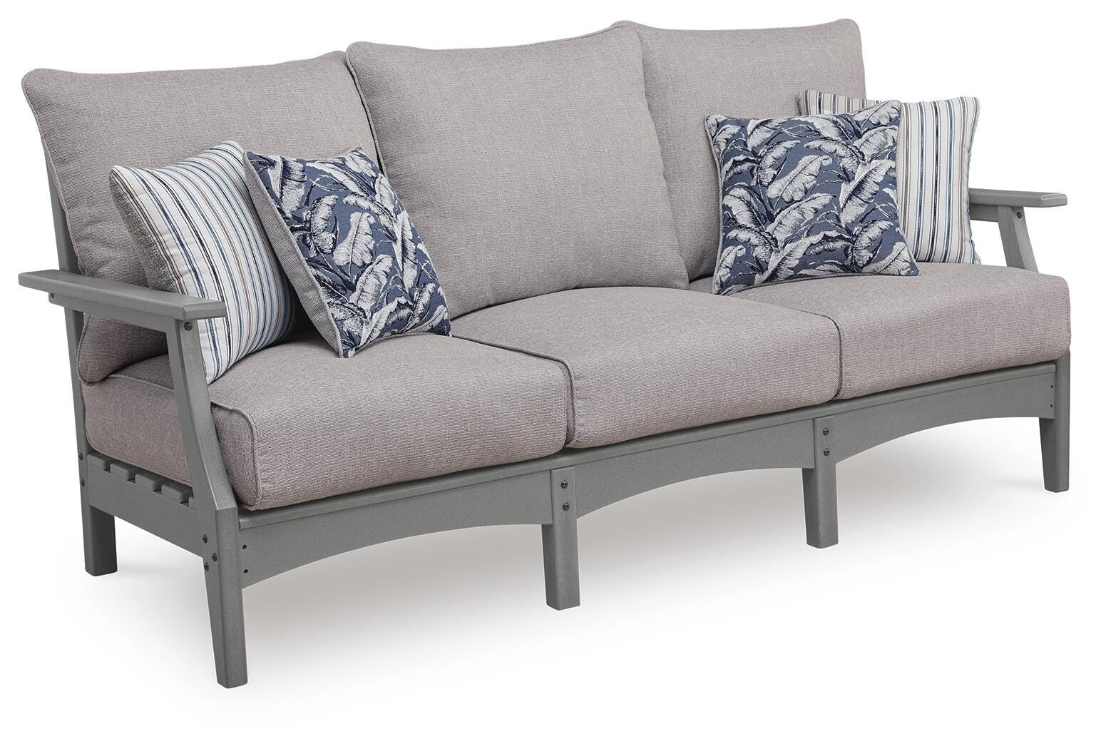 Poly Grey 78" Outdoor Sofa