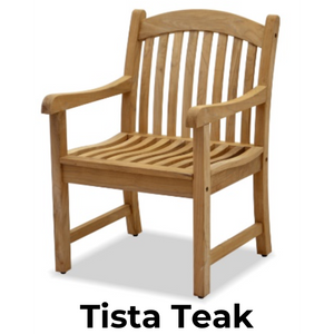 Harbour Teak Outdoor Dining Set (Teak Extendable Oval Table 71-95" with 6 Teak Tista Armchairs +FREE Cushions +FREE Cover +FREE Umbrella) — view 4