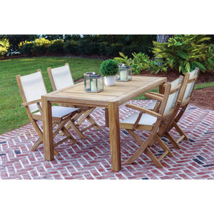 Yacht Teak Folding Armchairs - 4 Colors — view 8