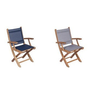Yacht Teak Folding Armchairs - 4 Colors — view 9
