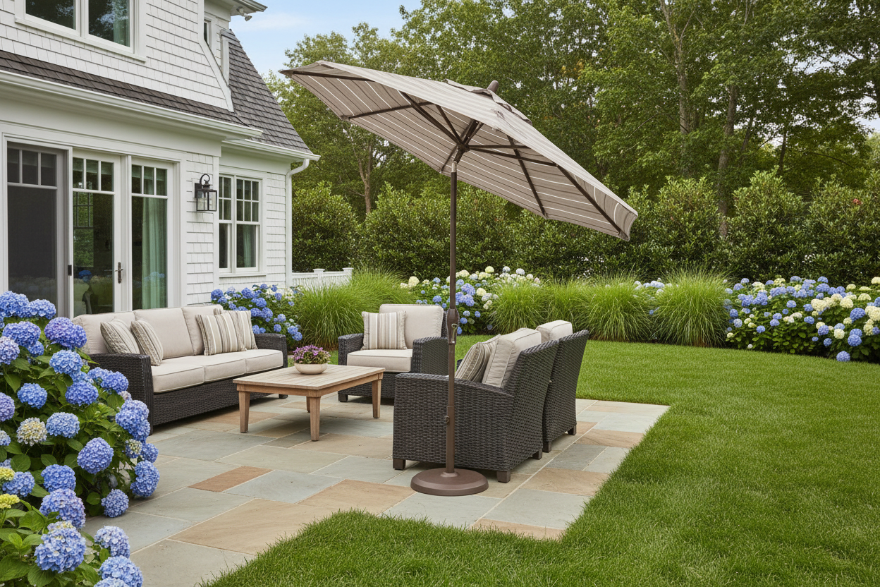 9-Foot Octagonal High-Performance Auto-Tilt Umbrella