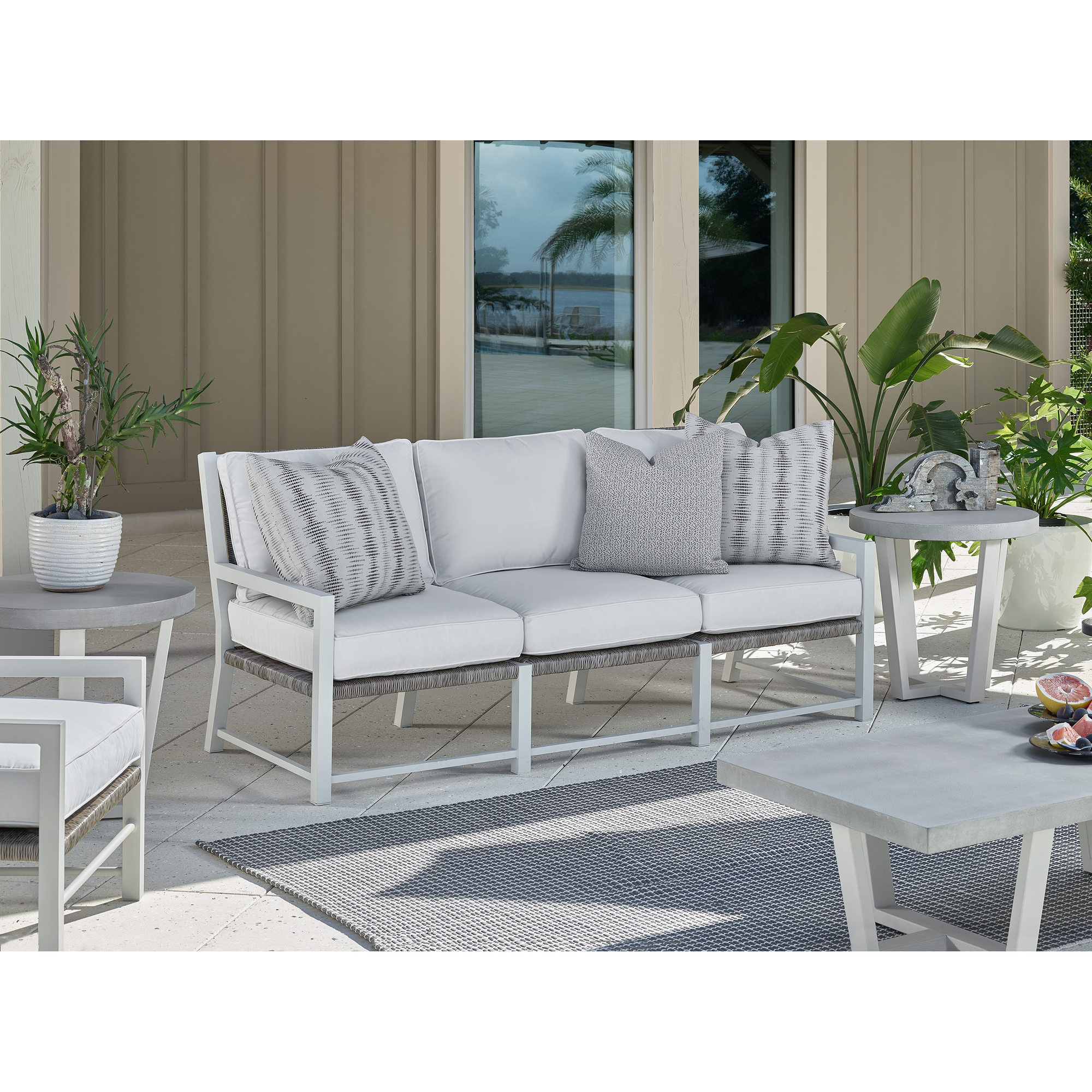 Universal Coastal Living South Beach Outdoor Seating Set w Sunbrella Cushions