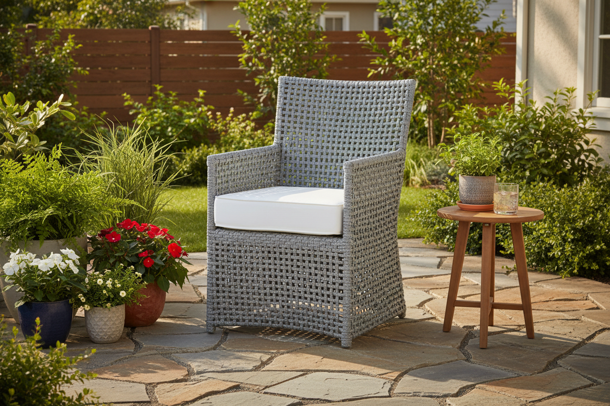 Universal Coastal Living Sands Point Outdoor Dining Chair with Sunbrella Cushion