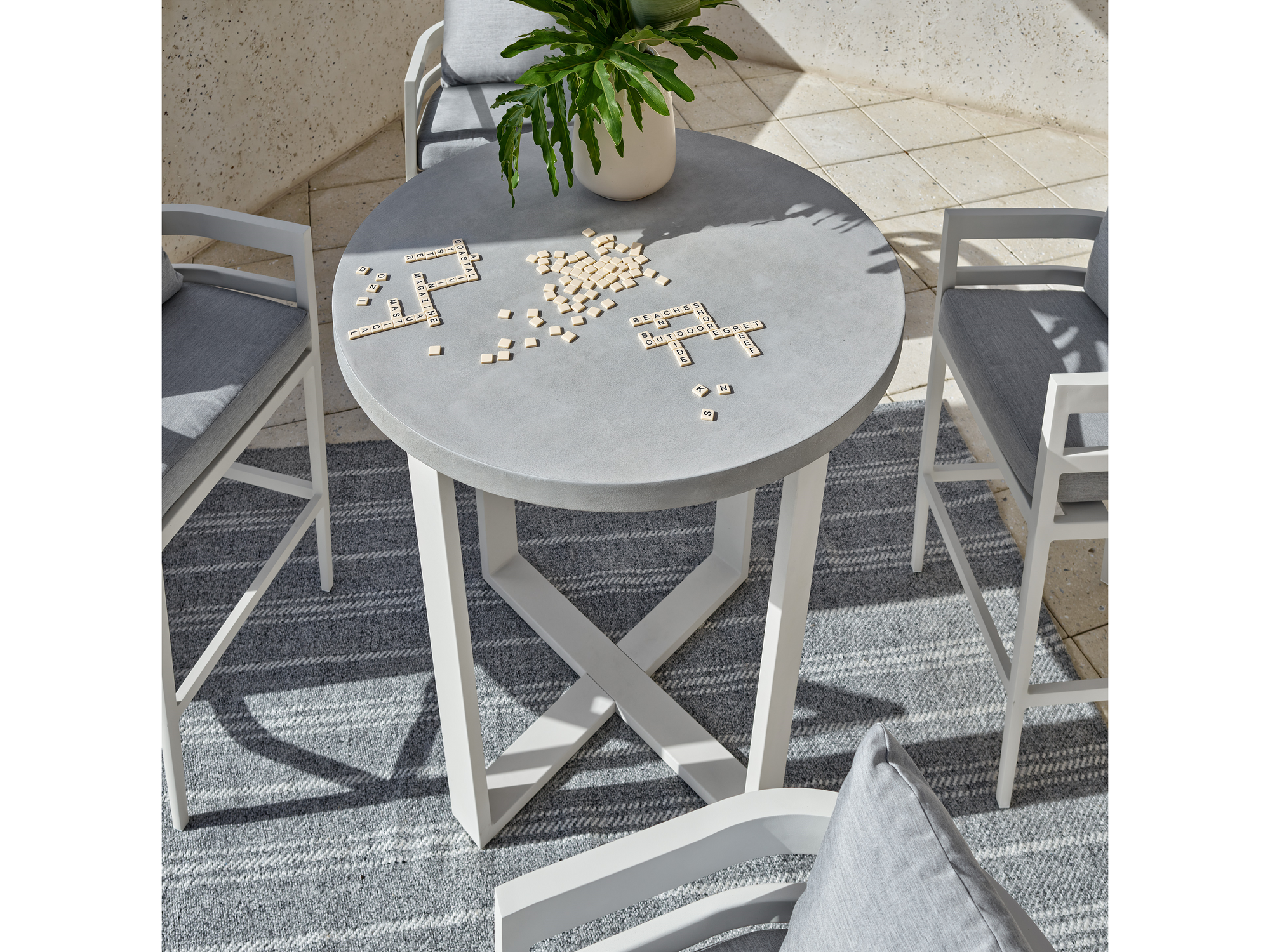 Universal Coastal Living South Beach 3-Pc Outdoor Bar Set (Table +2 Chairs)