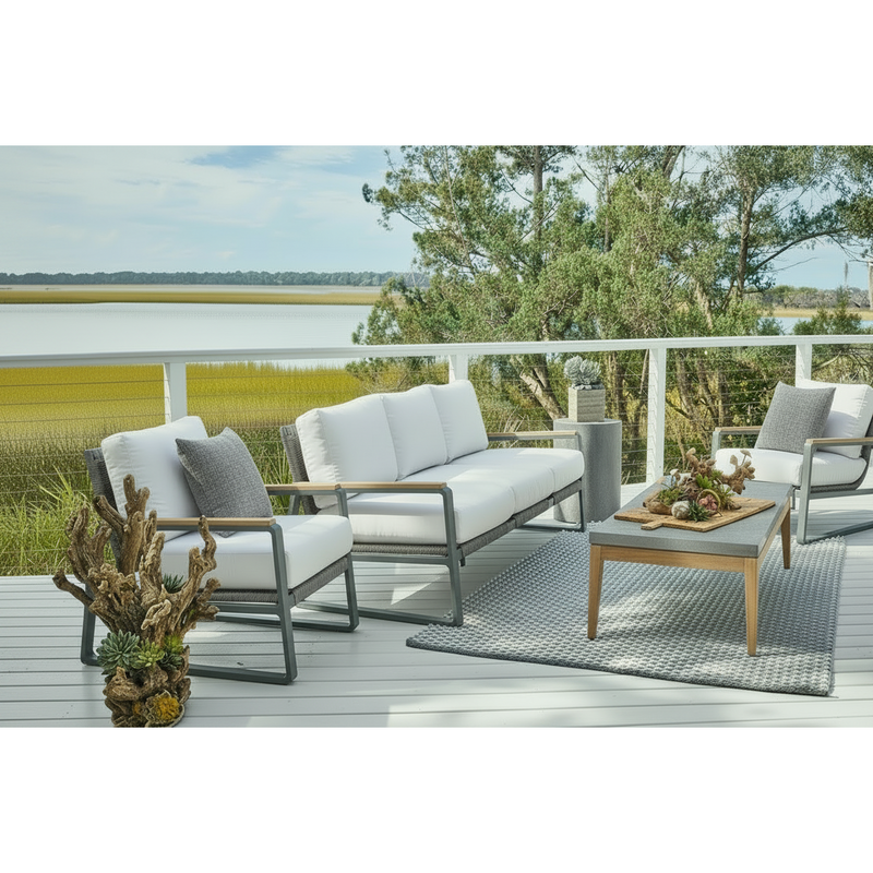 Universal Coastal Living San Clemente 3-Pc Outdoor Set (Sofa +2 Club Chairs)