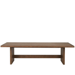 Universal Eden 108" Solid Oak Dining Table Set — Table + 8 Echo Arm Chairs — view 4