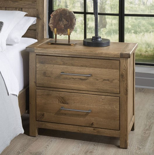 Dovetail Sunbleached 2 Drawer Nightstand