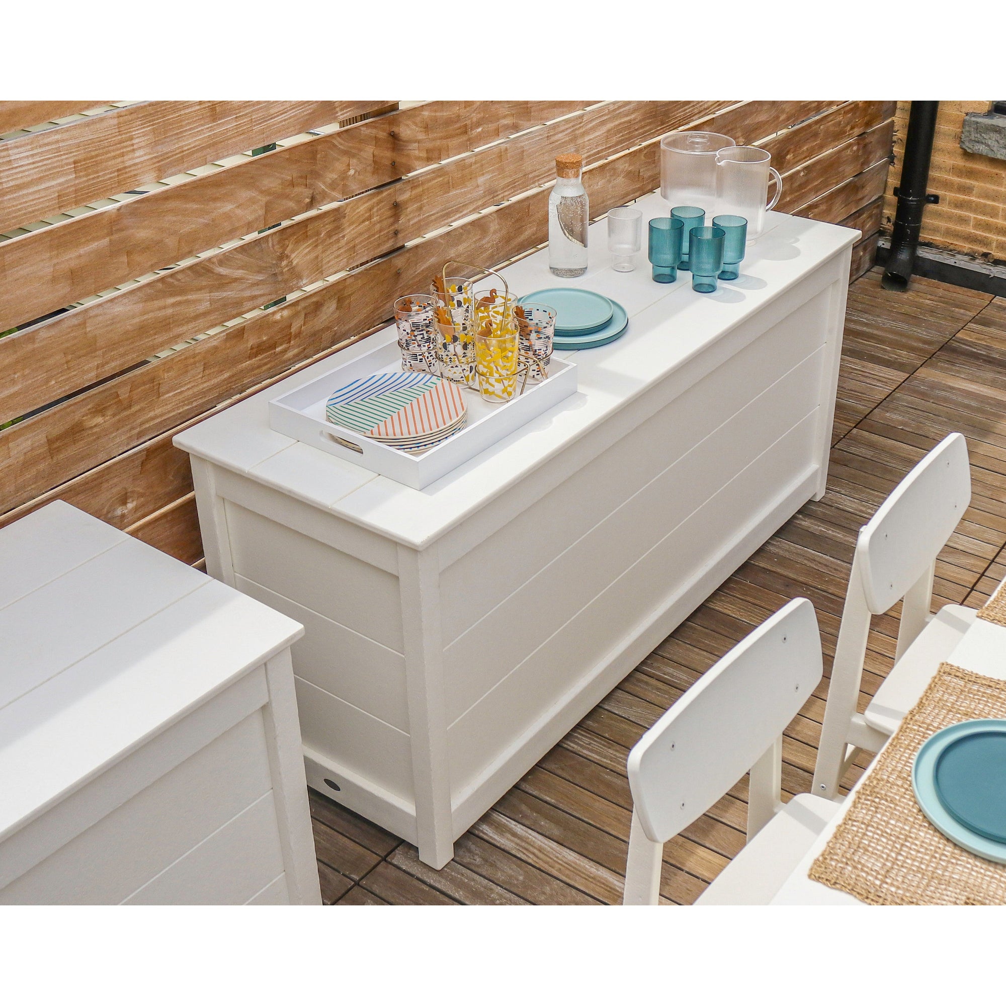 Polywood 68" Console Table with Storage