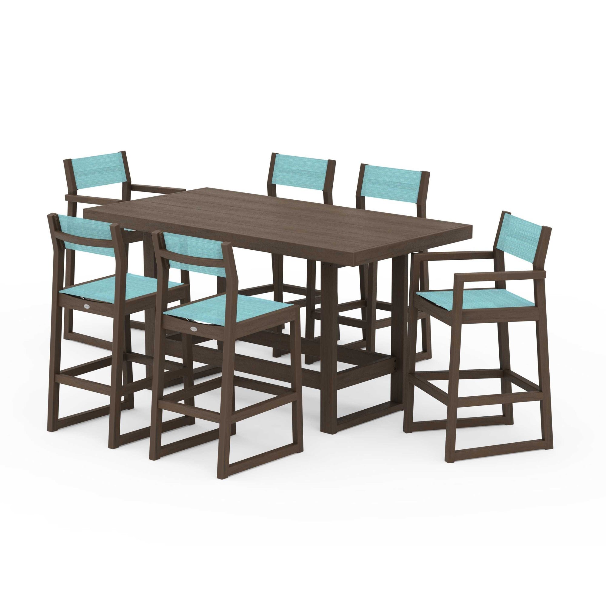 EDGE Sling 7-Piece Bar Table Set