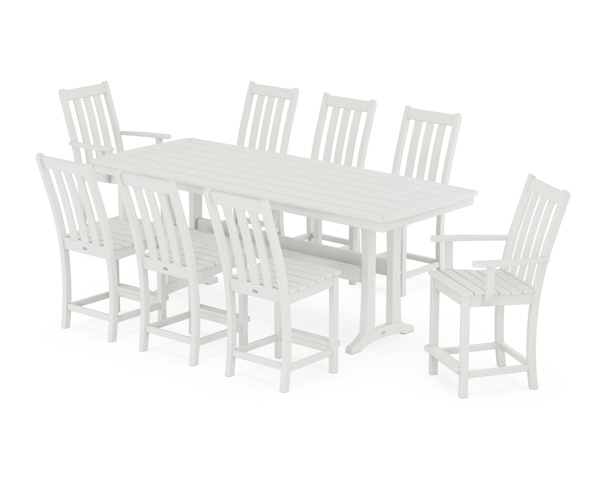 Vineyard 9-Piece Counter Set with Trestle Legs