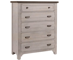 Bungalow Dover Grey Two-Tone 5-Drawer Chest, product image 2 — view 2