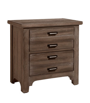 Bungalow 2-Drawer Nightstand, product image 2 — view 2