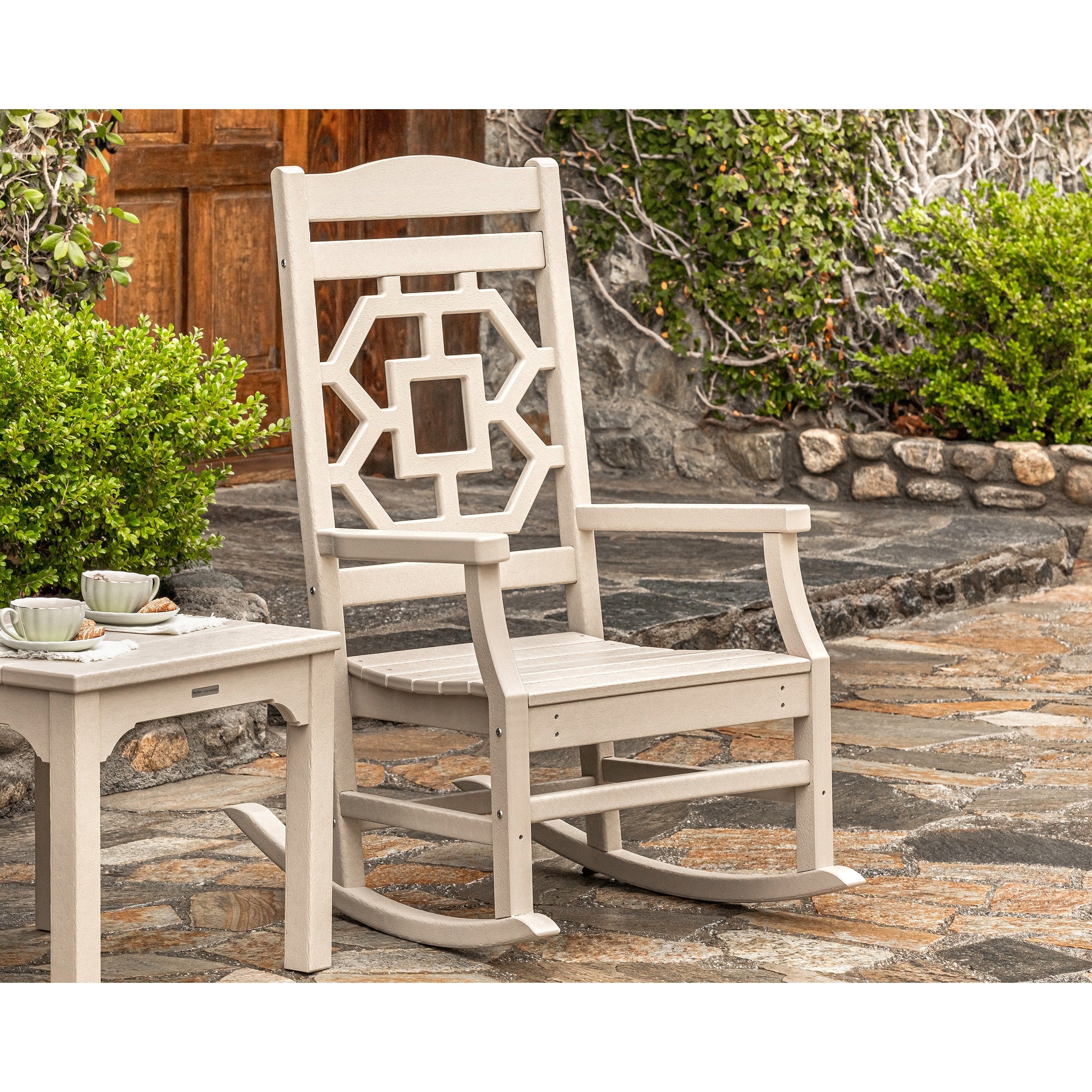Polywood Chinoiserie Rocking Chair