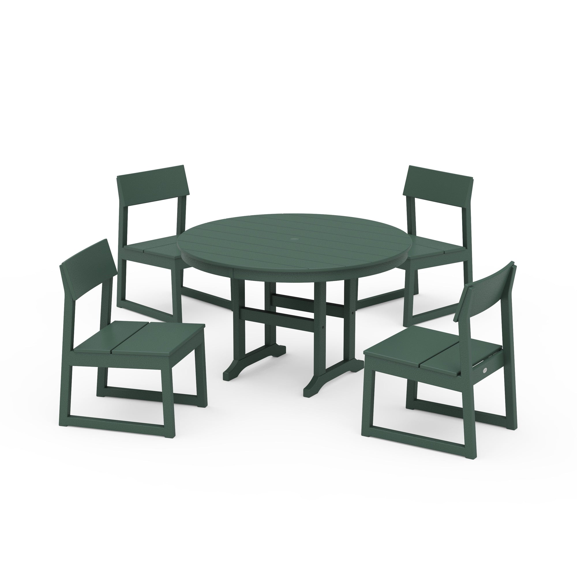 EDGE Side Chair 5-Piece Round Farmhouse Dining Set