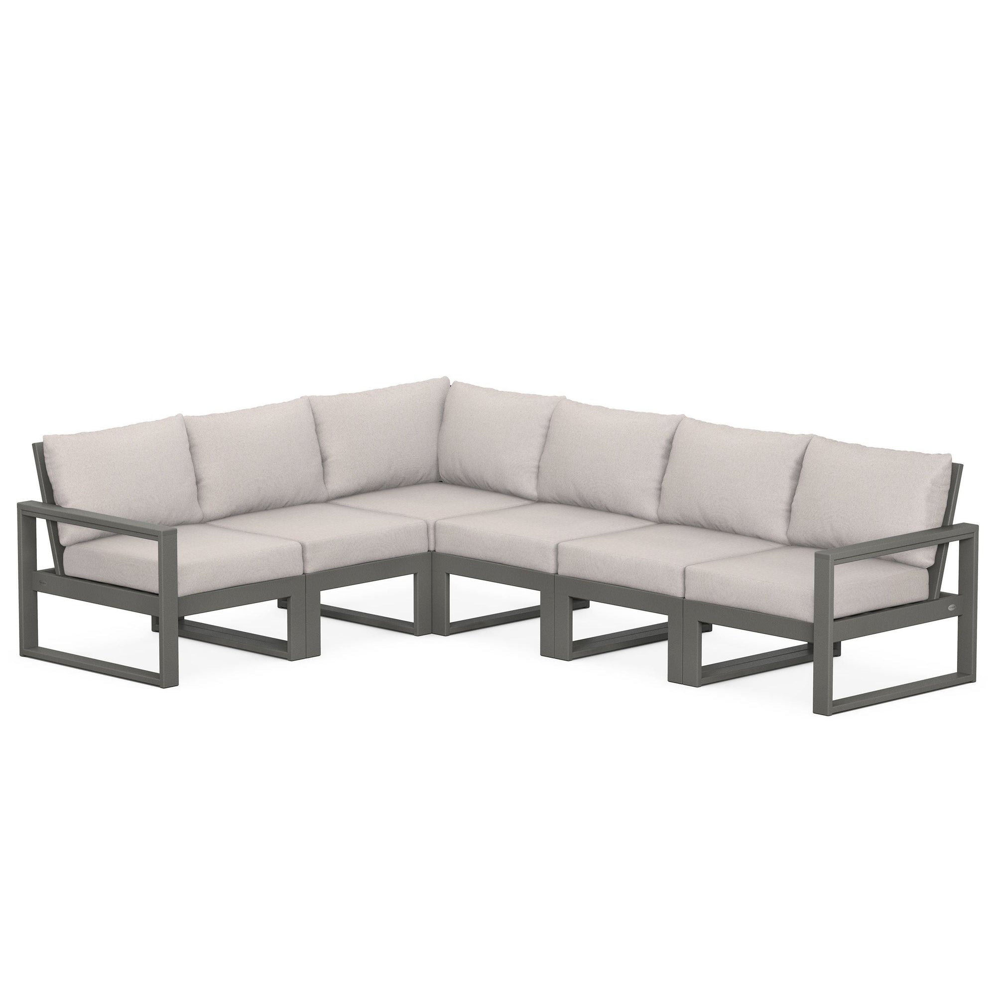 Polywood EDGE 6-Piece Modular Deep Seating Set