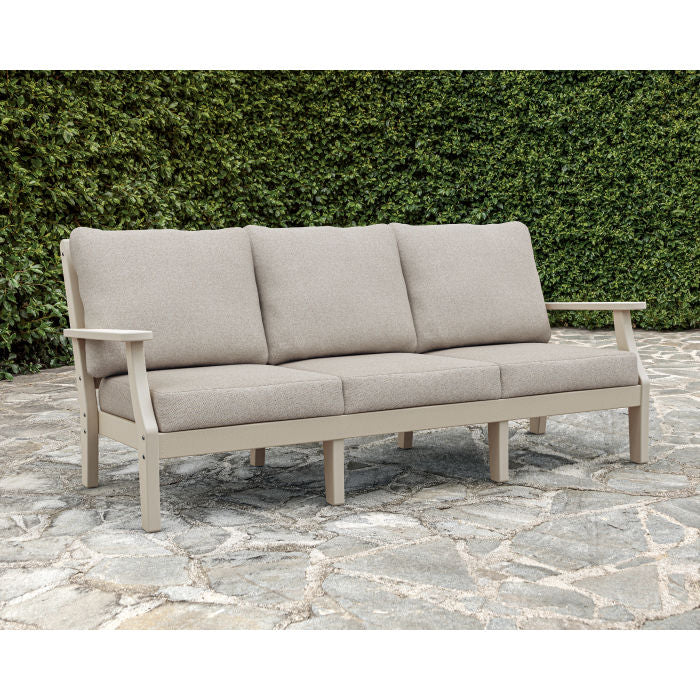 Polywood Outdoor Chinoiserie 75" Deep Seating Sofa
