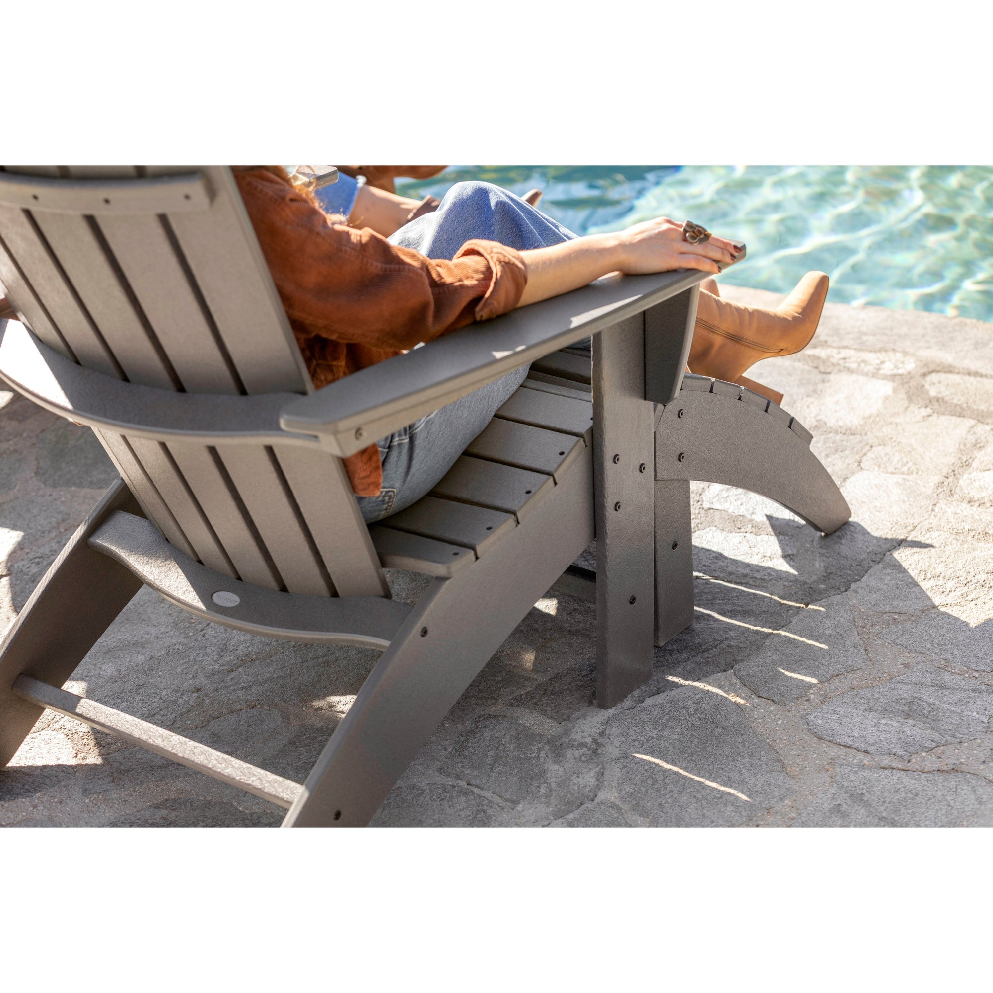 Polywood Nautical Curveback Adirondack Chair