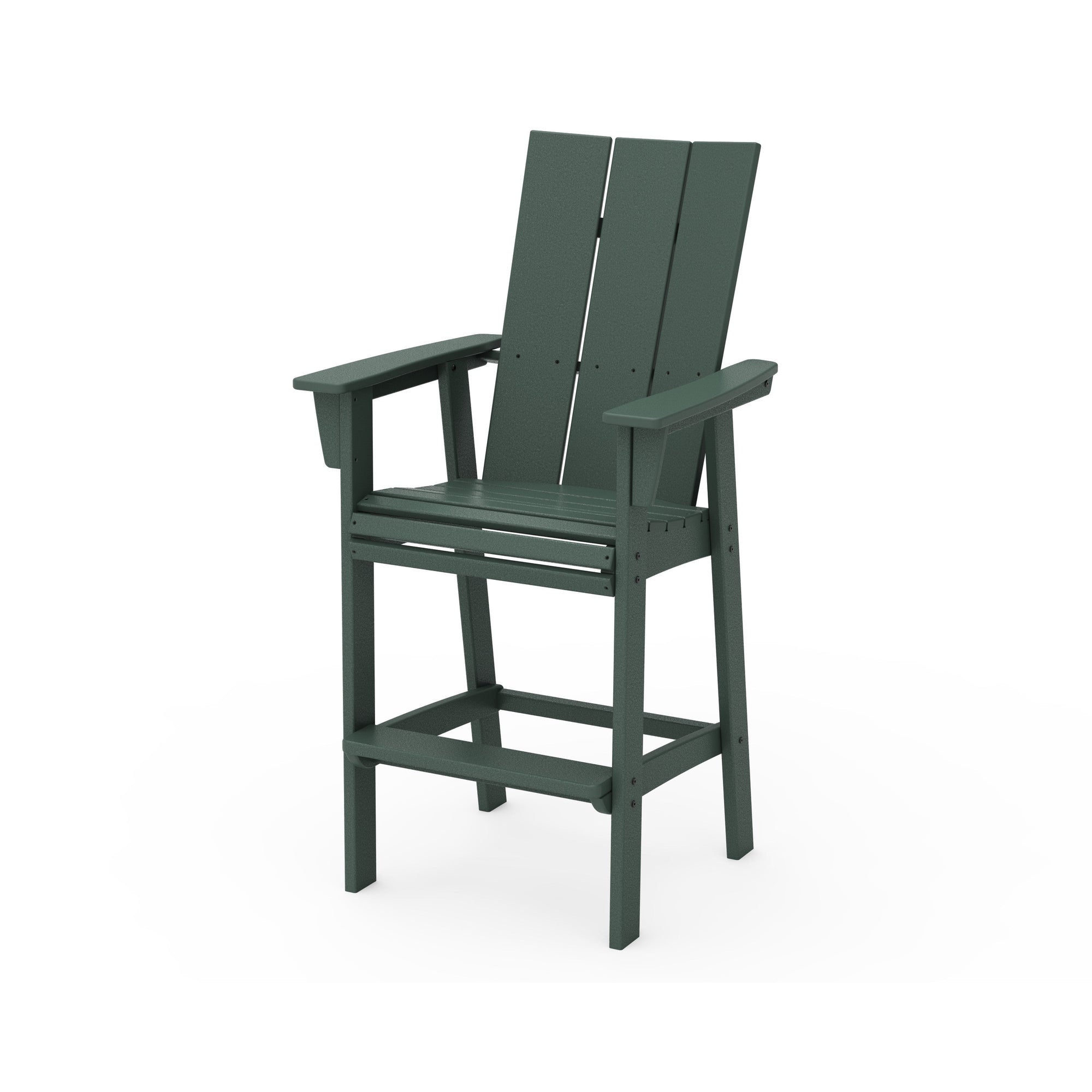 Polywood Modern Curveback Adirondack Bar Chair