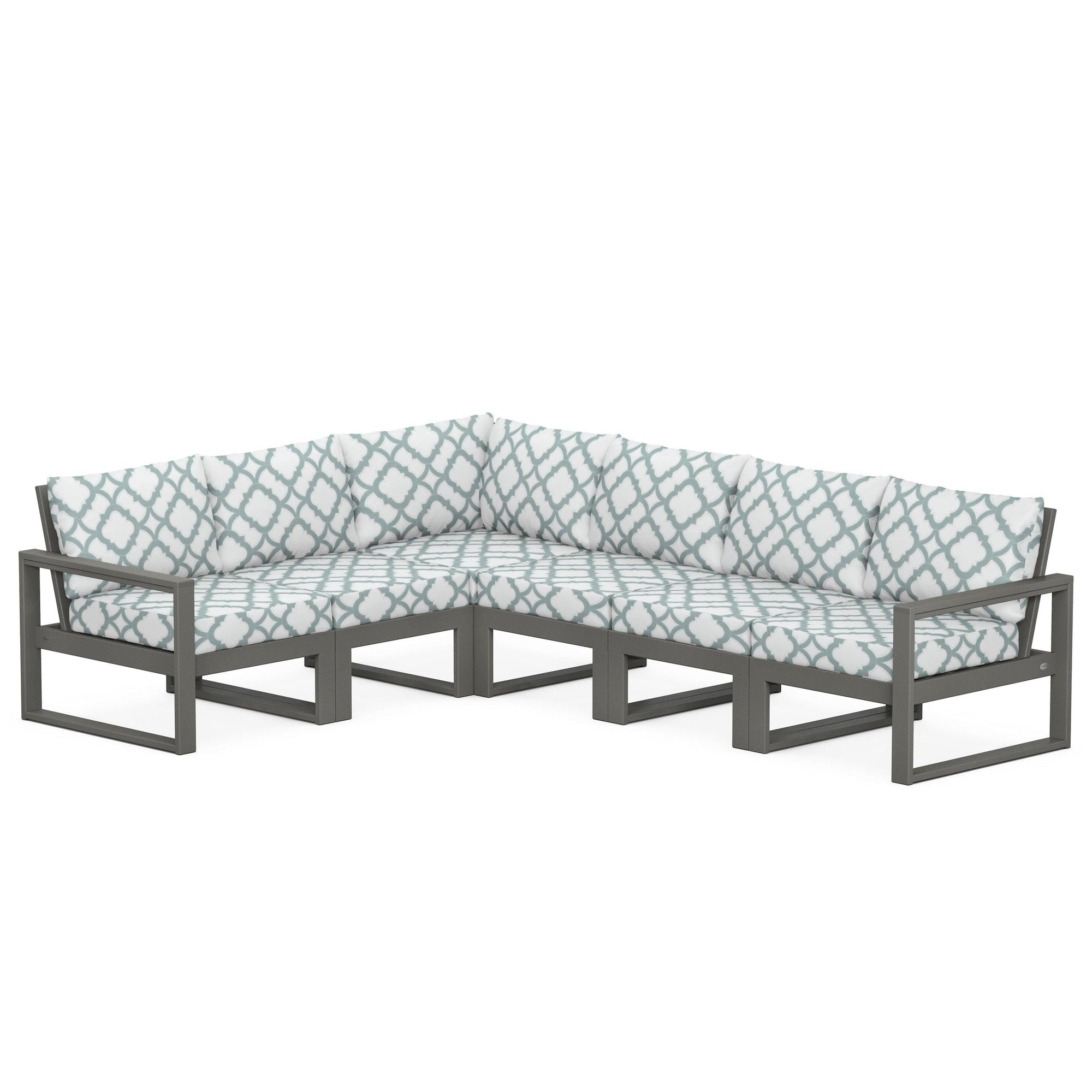 Polywood EDGE 6-Piece Modular Deep Seating Set