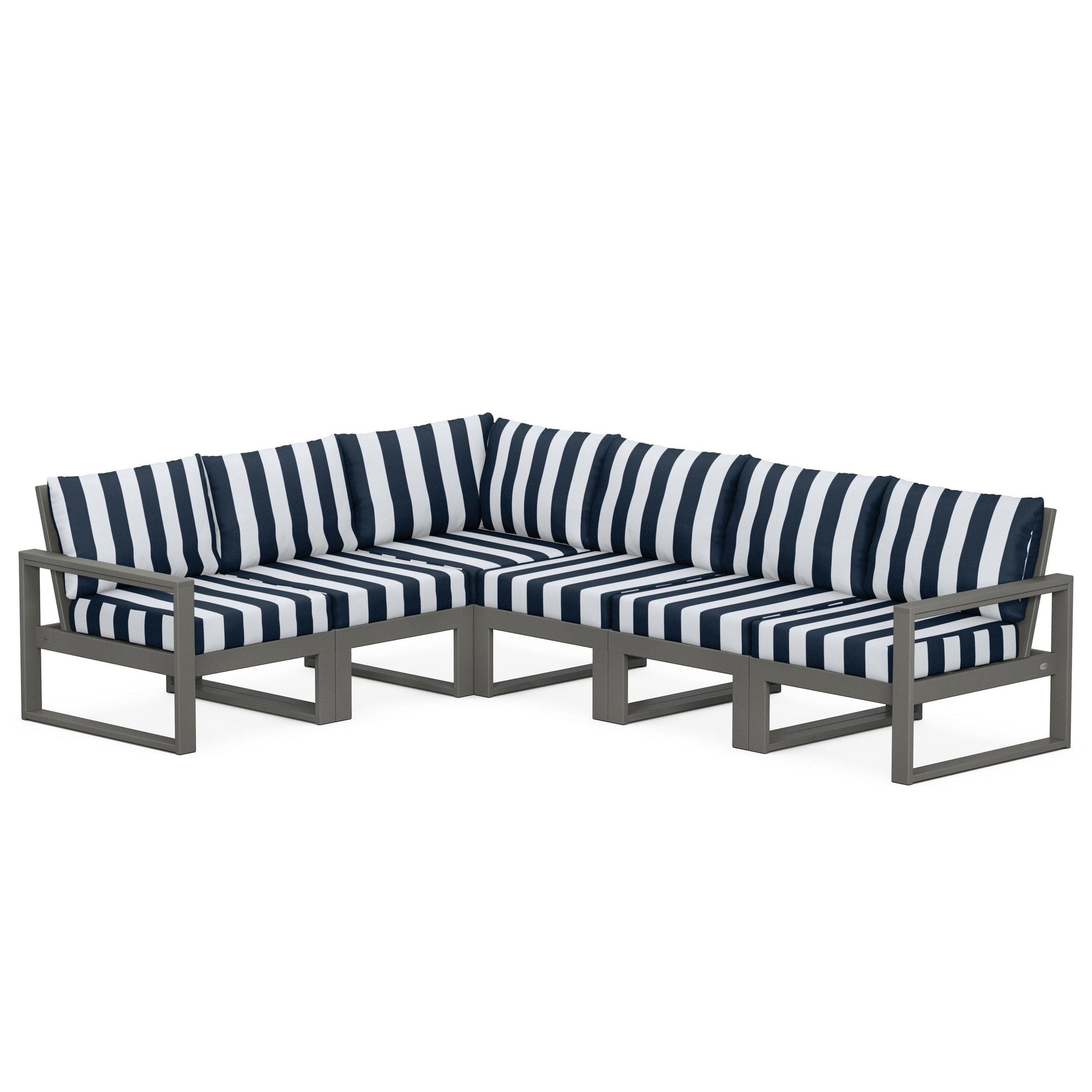 Polywood EDGE 6-Piece Modular Deep Seating Set