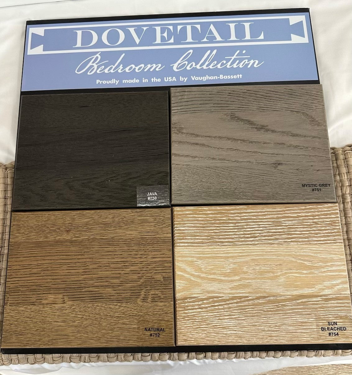 Dovetail Sunbleached 2 Drawer Nightstand