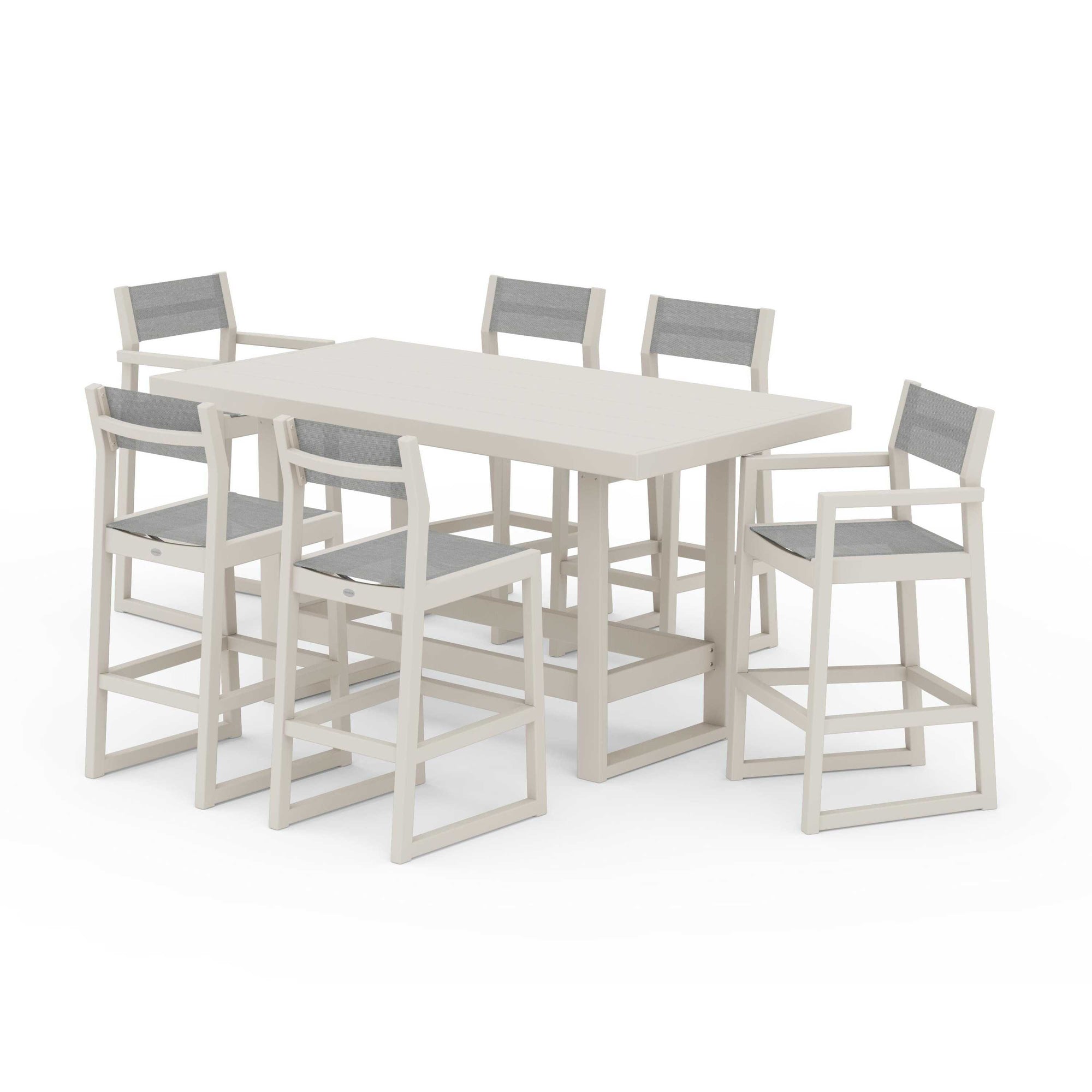 EDGE Sling 7-Piece Bar Table Set