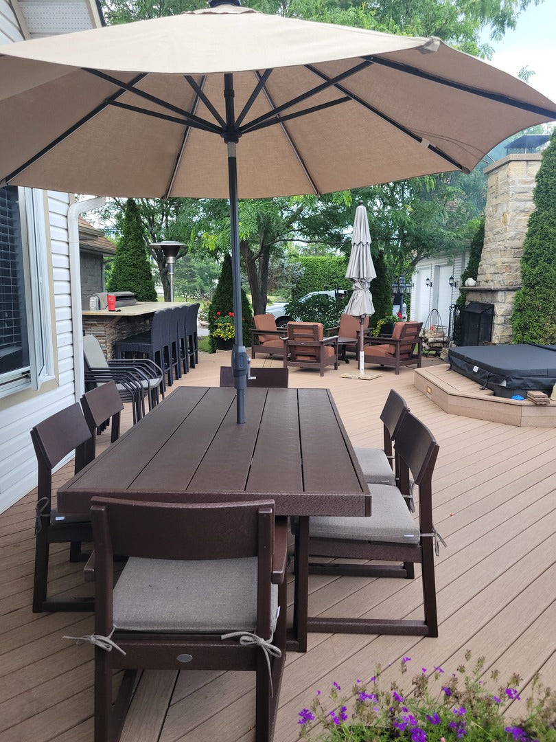 POLYWOOD Edge Outdoor Dining Table 78" x 40"