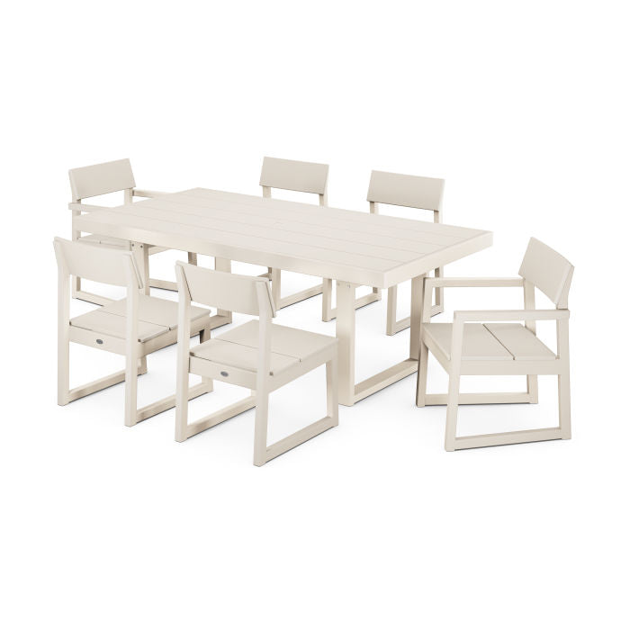 Polywood EDGE 7-Piece Dining Set - Sand