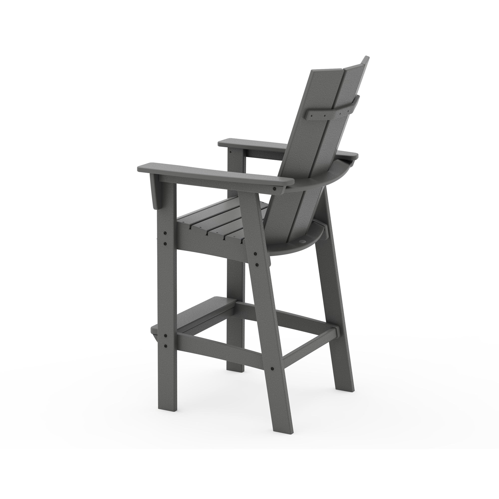 Polywood Modern Curveback Adirondack Bar Chair