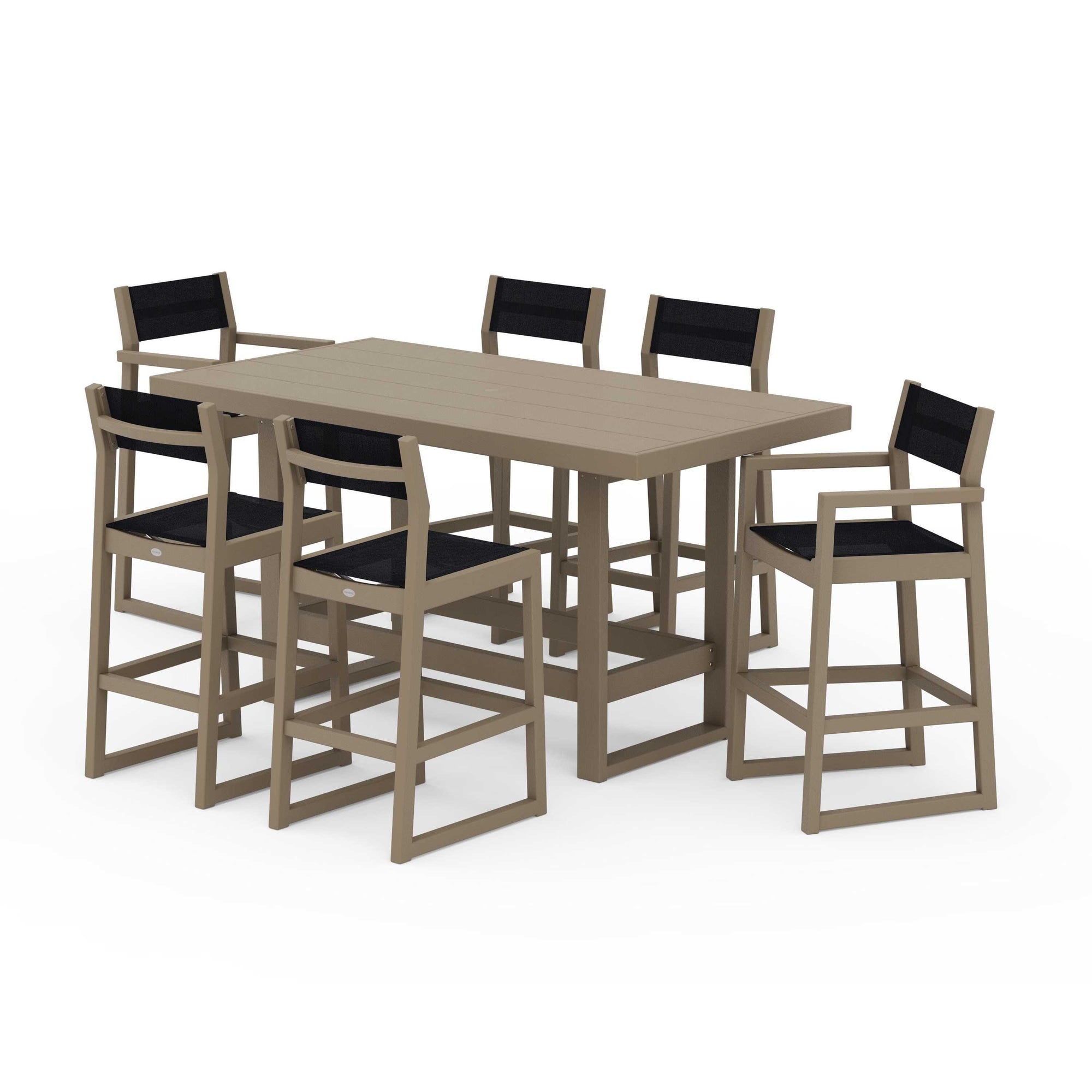EDGE Sling 7-Piece Bar Table Set