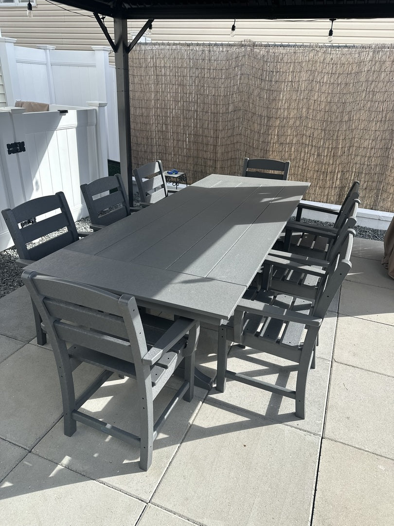 POLYWOOD 96" Outdoor Dining Tables - Farmhouse Style