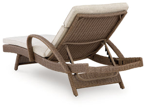 Fire Island Mist Outdoor Pool Chaise Lounge back view — view 5