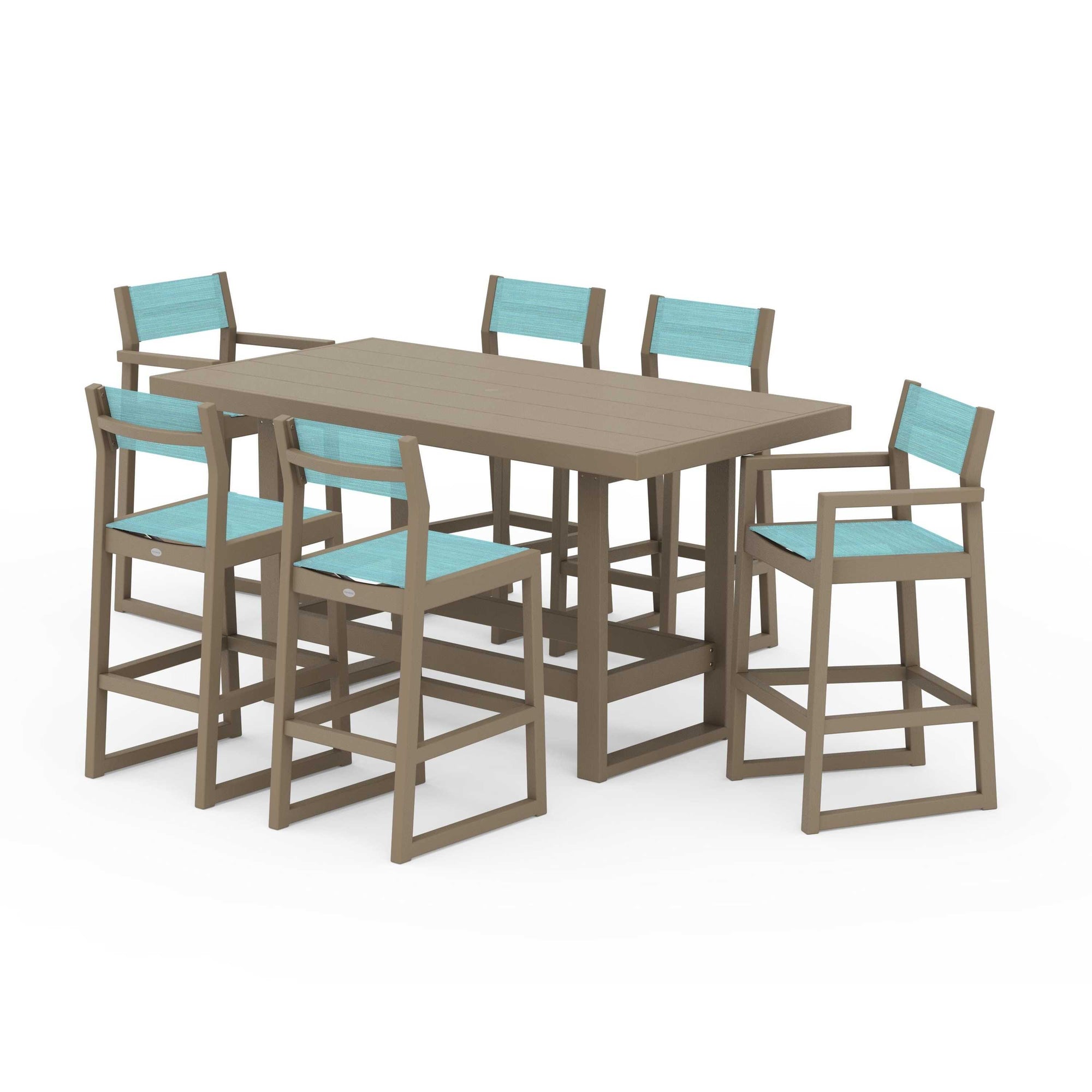 EDGE Sling 7-Piece Bar Table Set