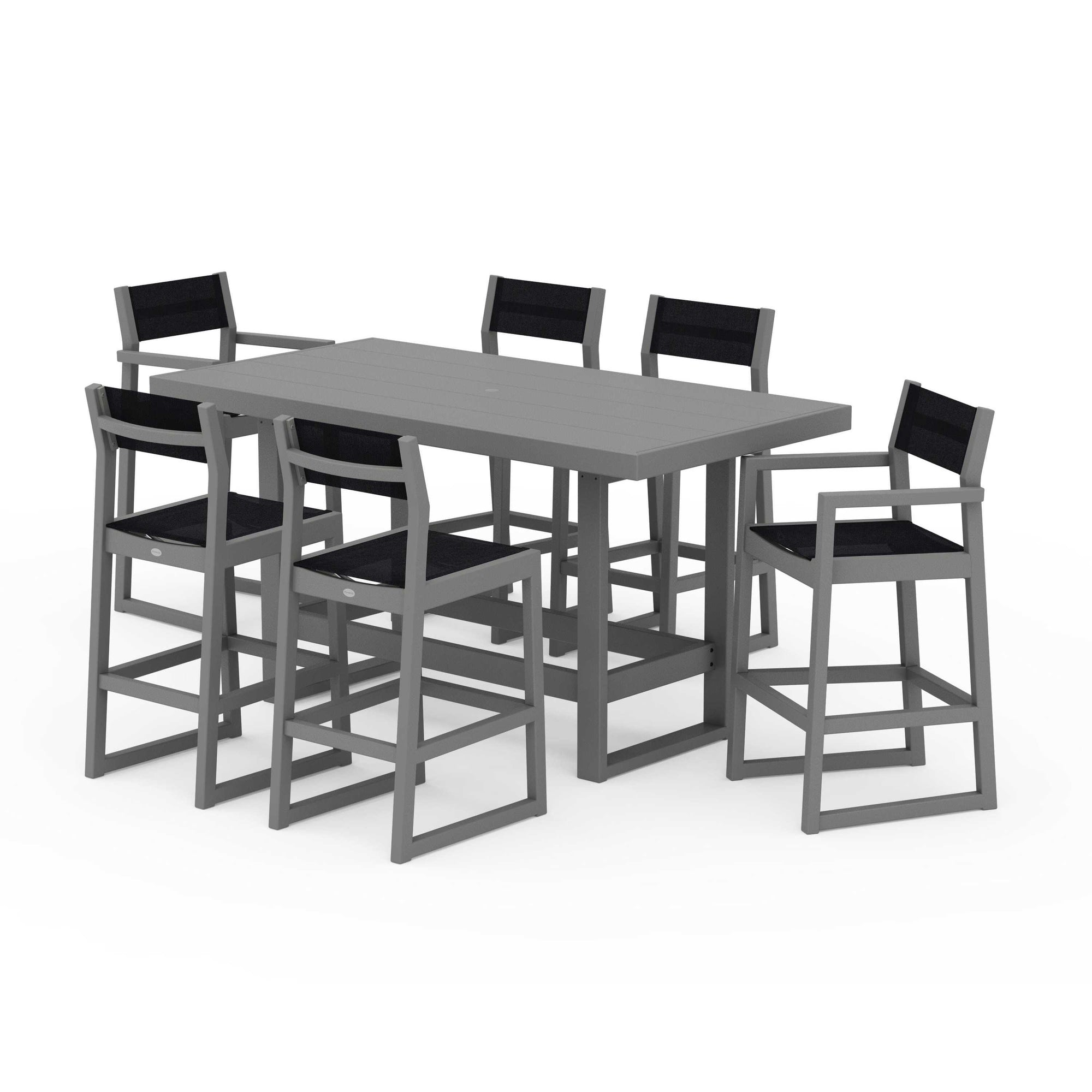 EDGE Sling 7-Piece Bar Table Set