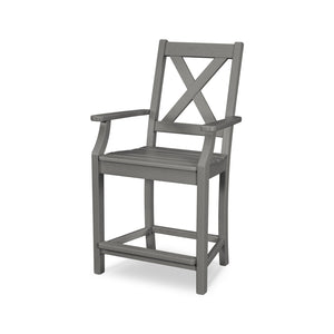 Polywood Braxton Counter Arm Chair - Select Two-Tone — view 1