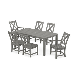 Polywood Braxton 7-Piece Parsons Dining Set - Select Two-Tone — view 1