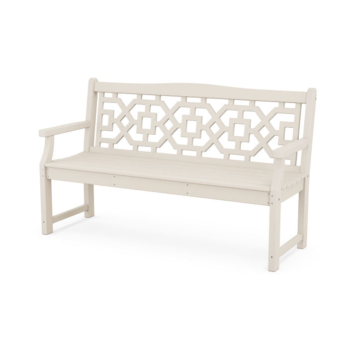 Polywood Chinoiserie Outdoor 60" Garden Bench by Martha Stewart