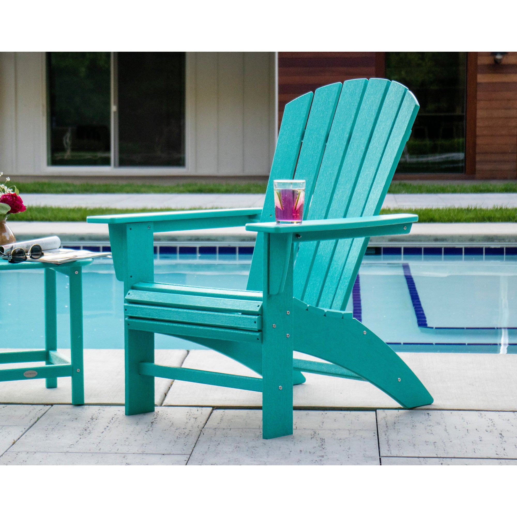 Polywood Nautical Curveback Adirondack Chair