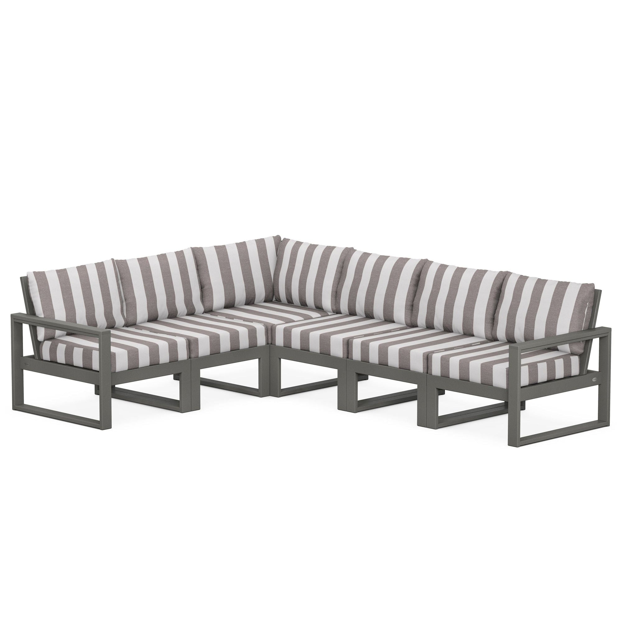 Polywood EDGE 6-Piece Modular Deep Seating Set