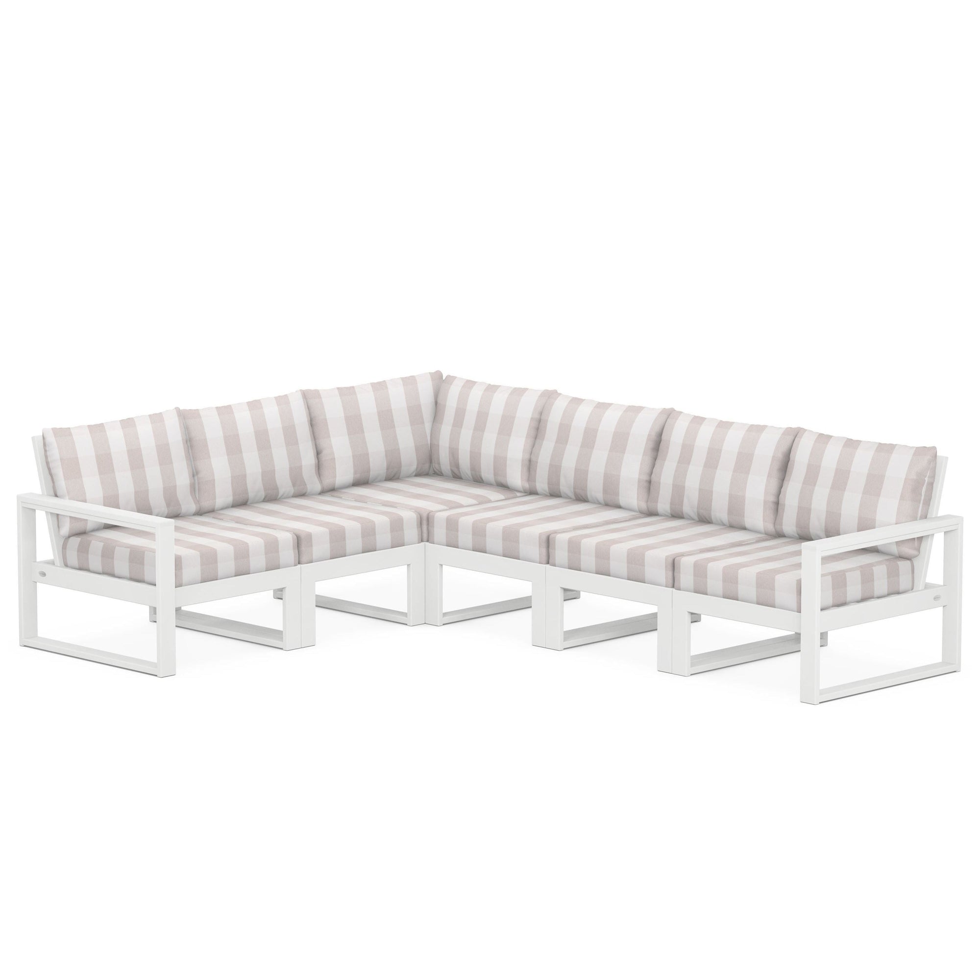 Polywood EDGE 6-Piece Modular Deep Seating Set