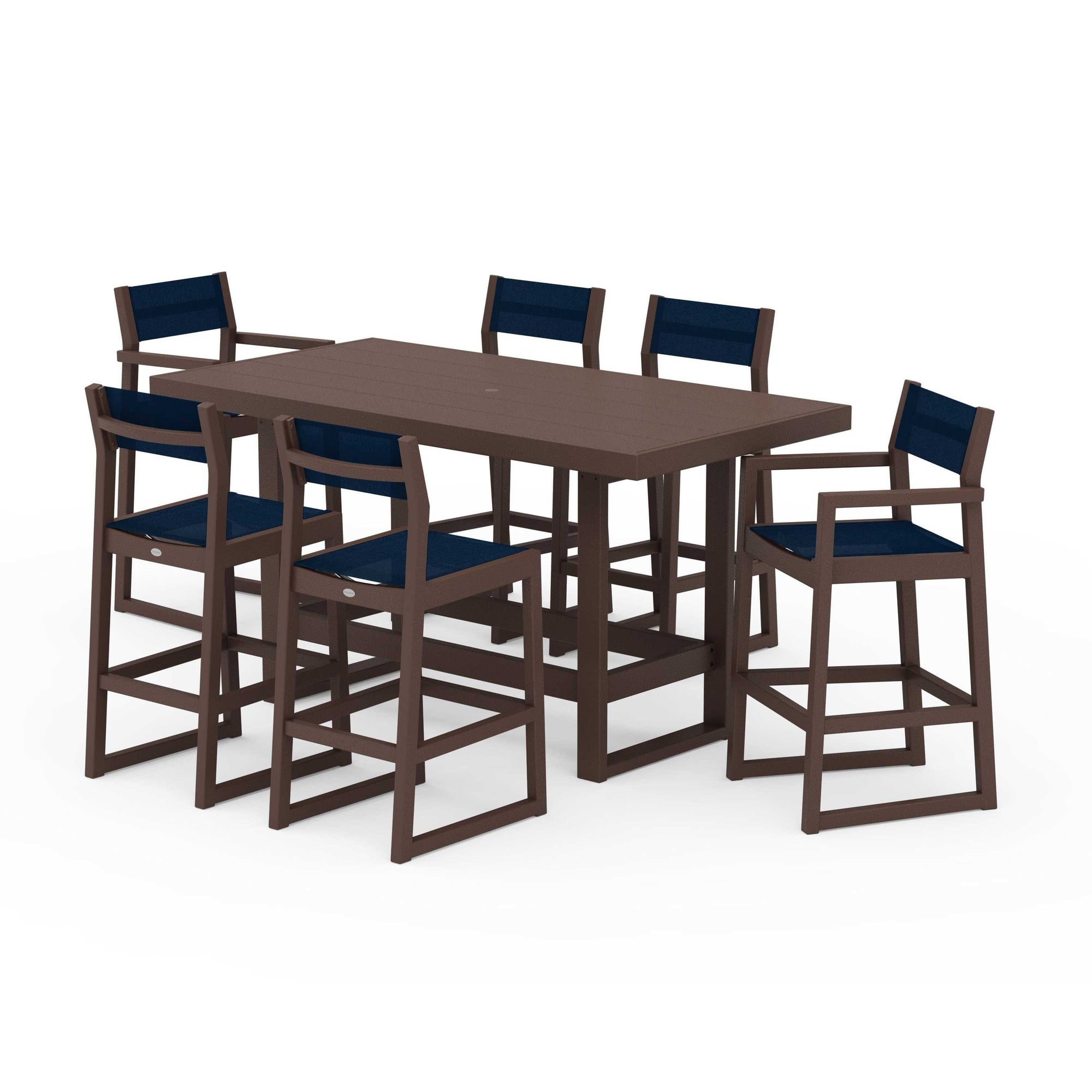 EDGE Sling 7-Piece Bar Table Set