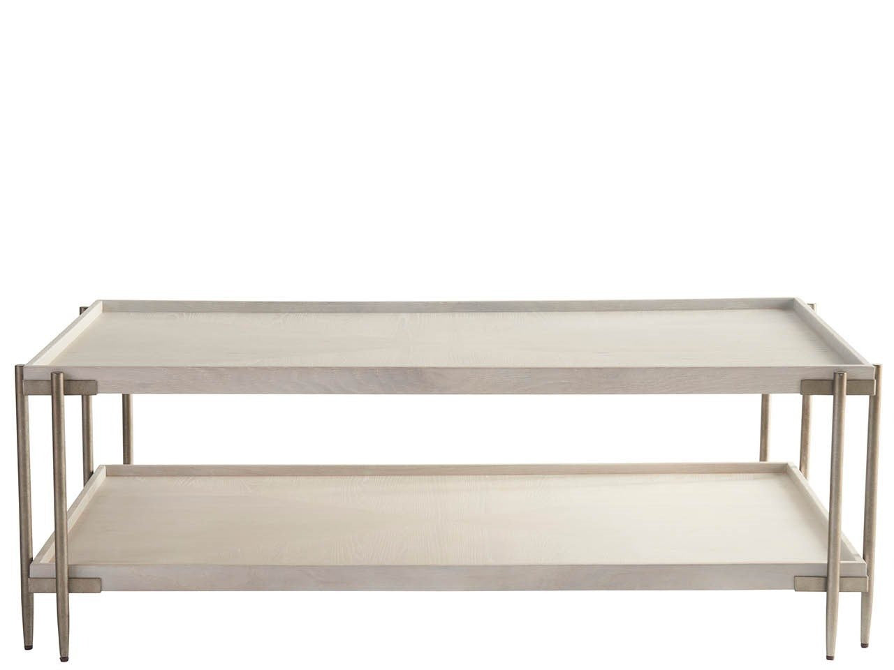 Selkie White Oak & Metal Coffee Table 52"