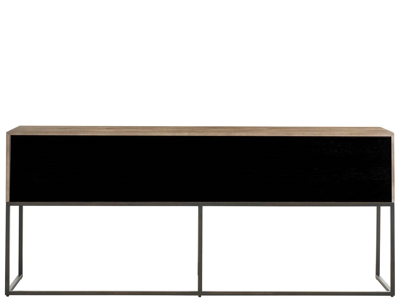 Dwell Latte Metal Base Console 76"