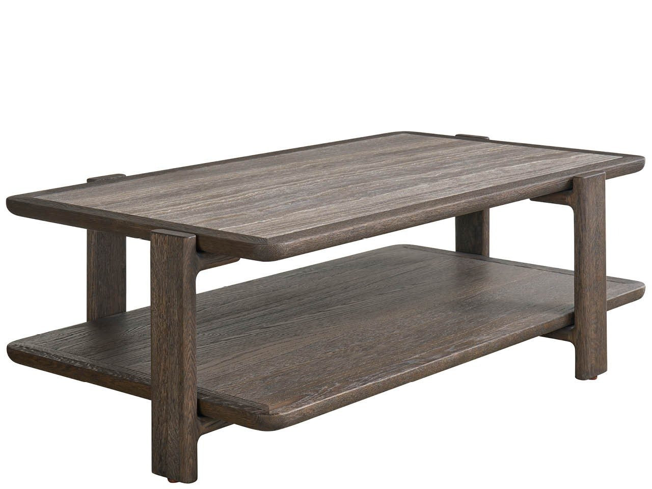 Modern Earth & Stone Coffee Table 56"