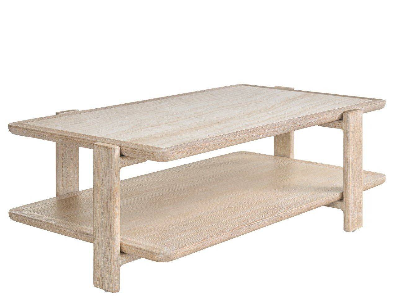 Modern Sand & Stone Coffee Table 56"