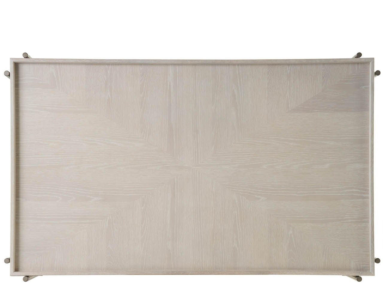 Selkie White Oak & Metal Coffee Table 52"