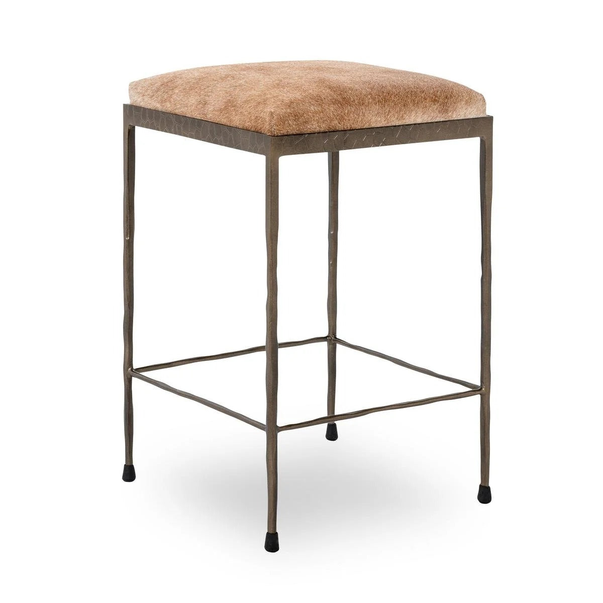 Bose Sand Leather Hide Counter Stool 26"