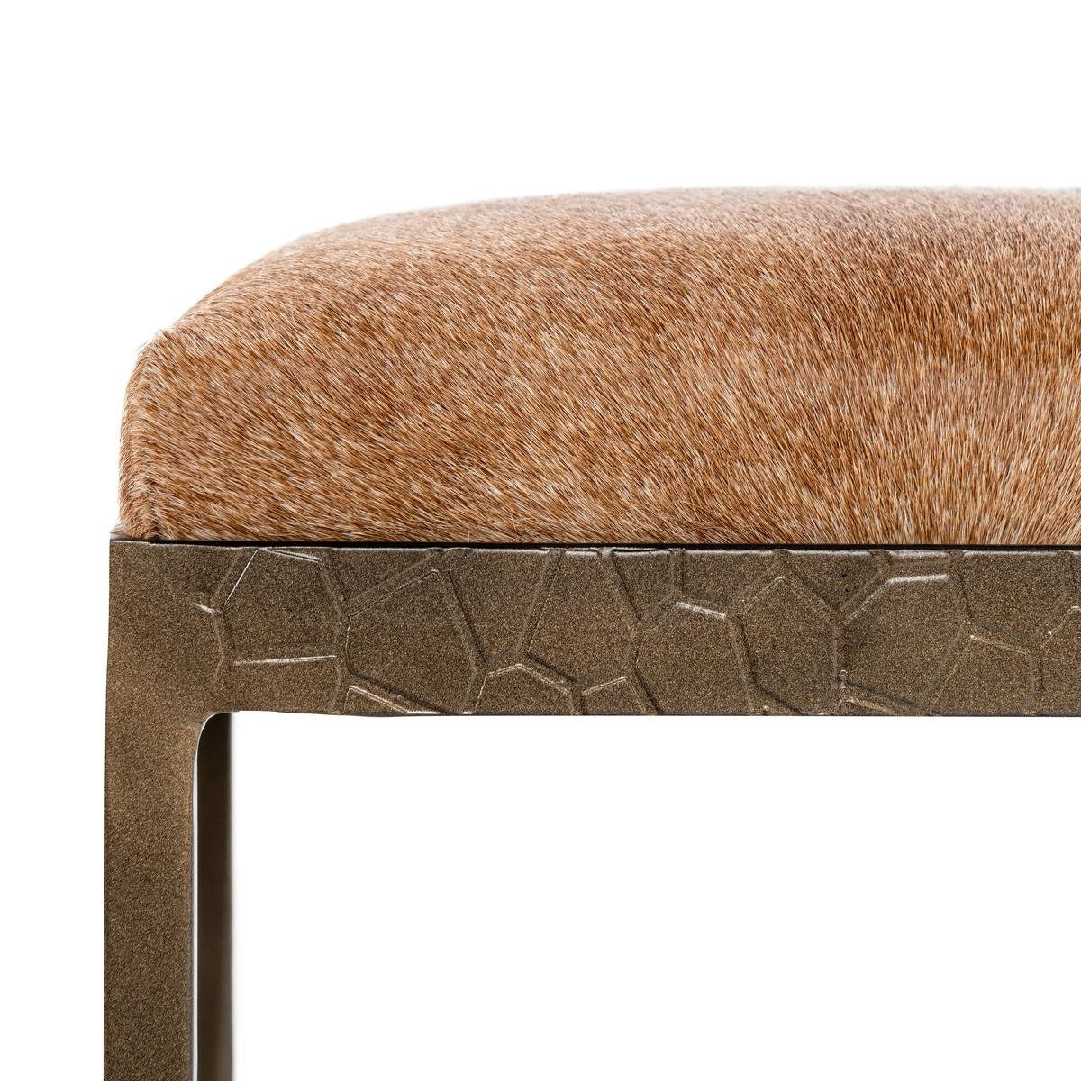 Bose Sand Leather Hide Counter Stool 26"