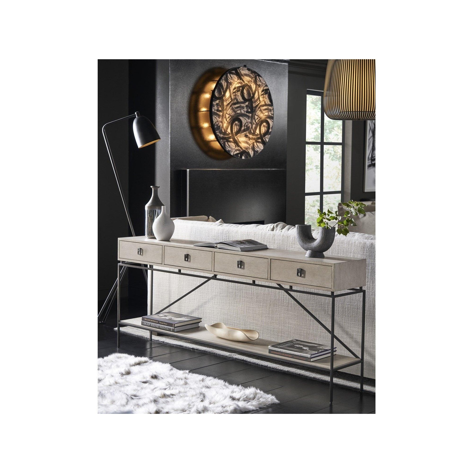 Fog & Oak Long Console 80"